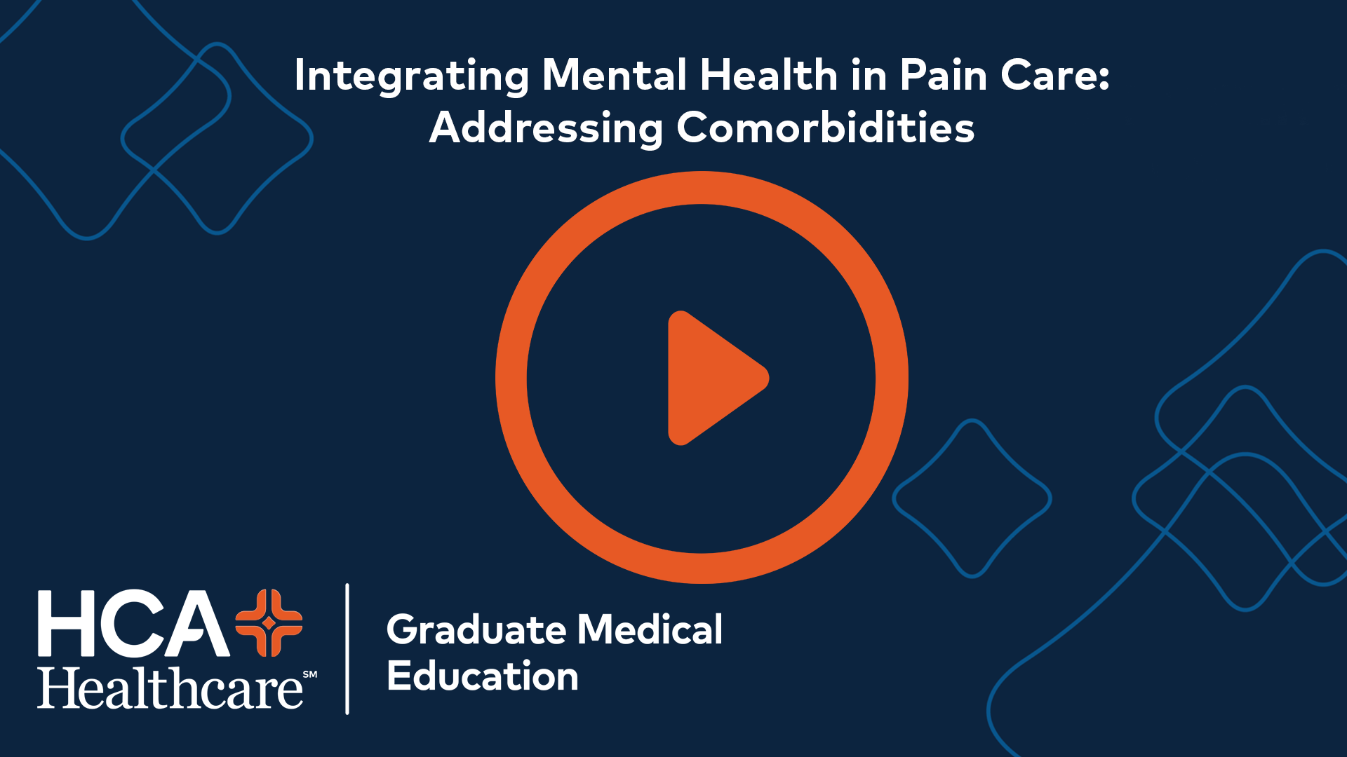 National Grand Rounds: Integrating Mental Health in Pain Care: Addressing Comorbidities Banner